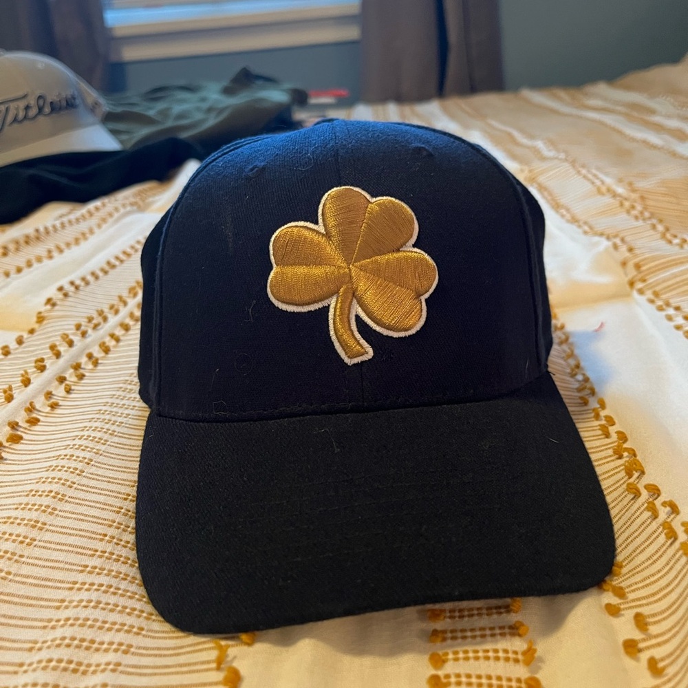 Notre Dame Fighting Irish Top of the World Cap with Gold Clover